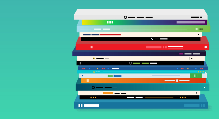 Stack of magazines showing top Renewable Energy Reporters to follow